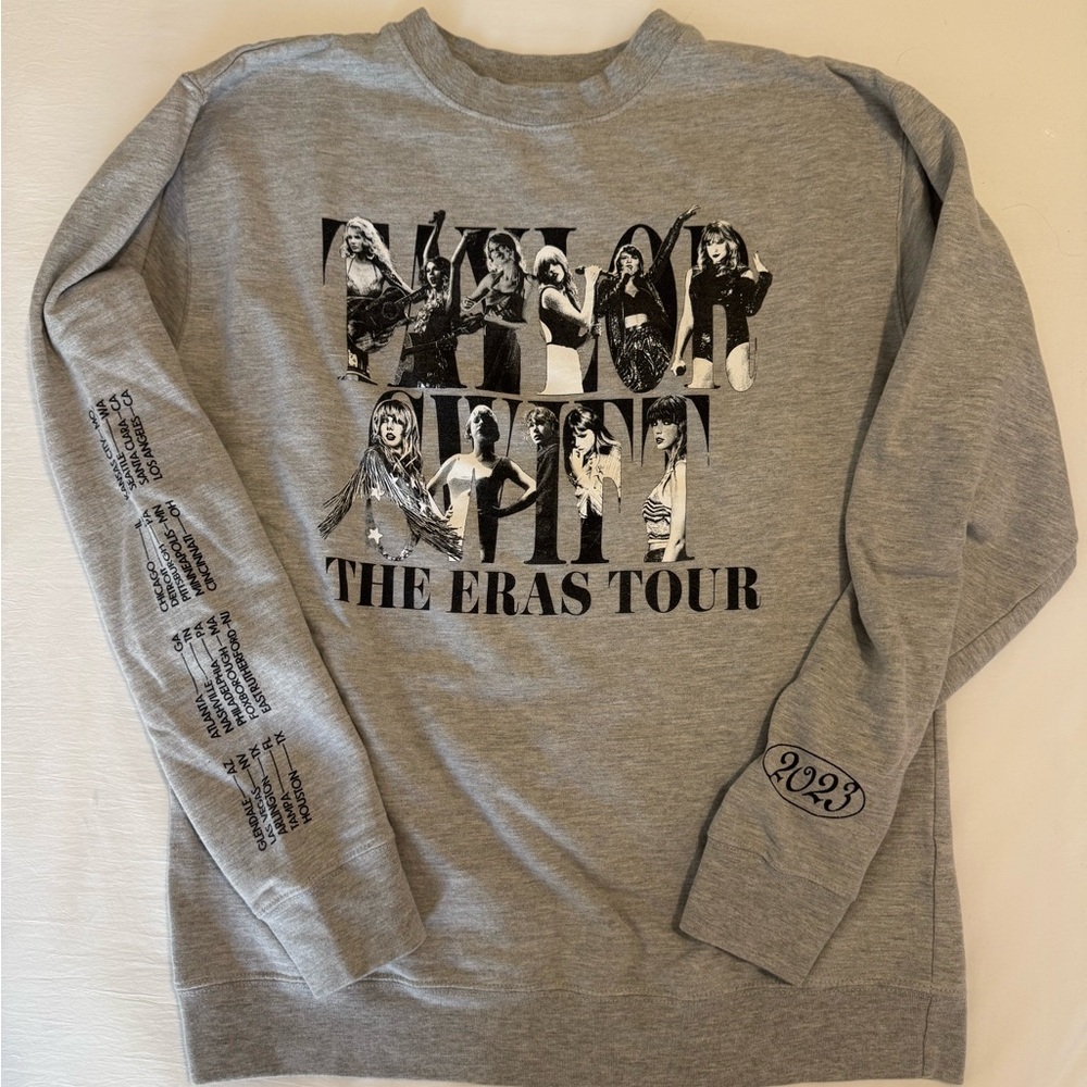 Taylor Swift Gray Crew Neck Sweater